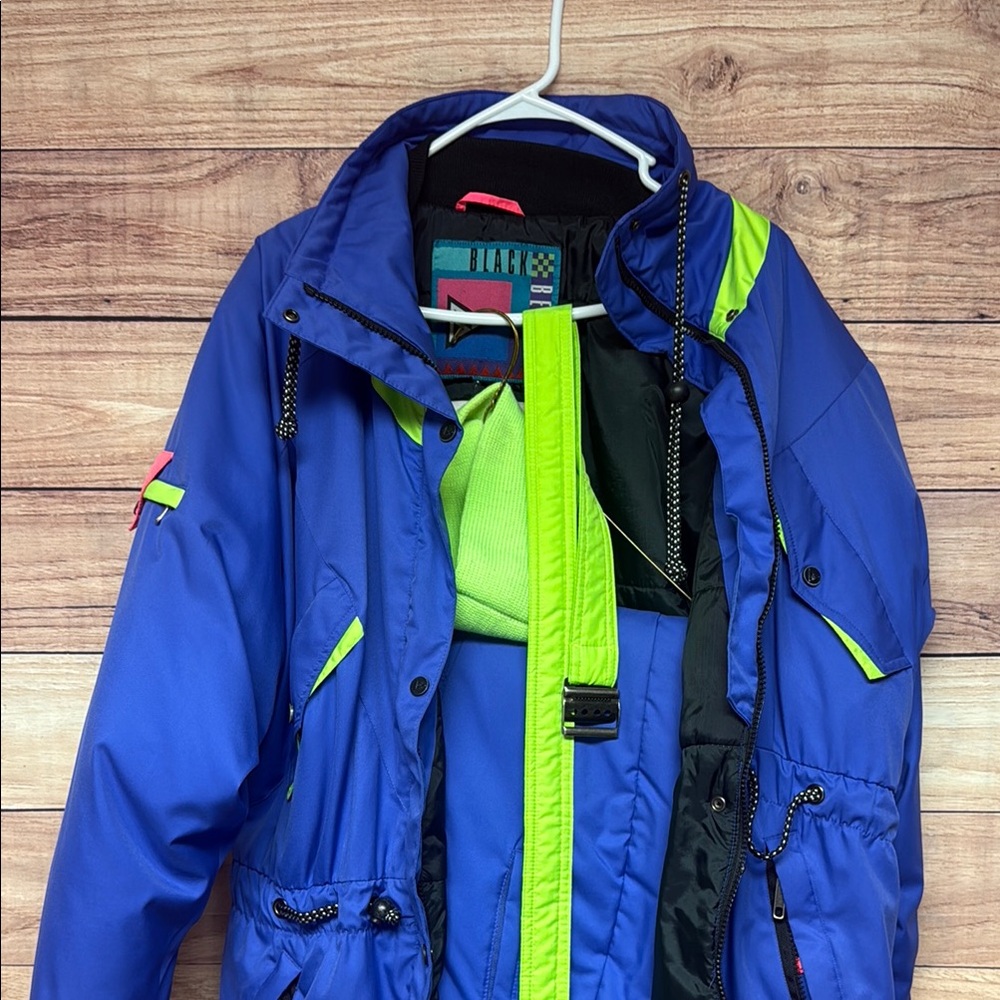 Vintage Women's Black Bear Ski Suit & Accessories